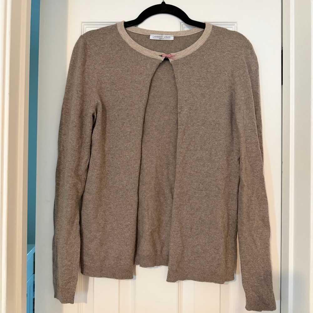 Cashmere Open-Front Cardigan
